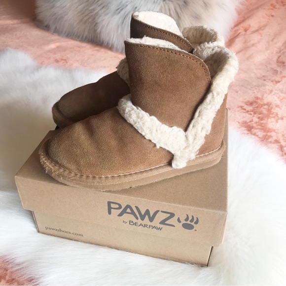 PAWZ by BearPaw ⚜️ Hailey Toddler Cow Suede Boots - Picture 1 of 16